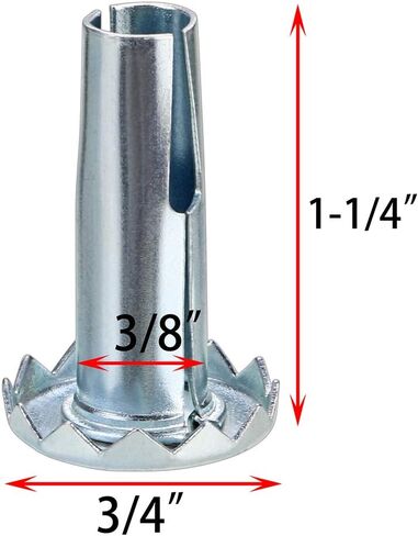 Skelang 12 Pcs Caster Sockets Metal Caster Stem Sleeve,Wheel Socket Furniture Insert for Stem Caster, Grip Ring Caster, Chair Legs, Wooden Furniture Replacement in Saudi Arabia