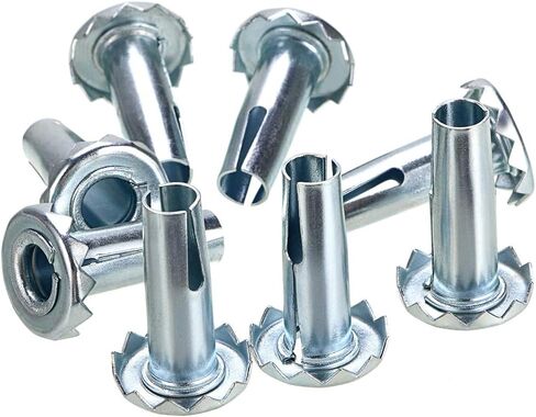 Skelang 12 Pcs Caster Sockets Metal Caster Stem Sleeve,Wheel Socket Furniture Insert for Stem Caster, Grip Ring Caster, Chair Legs, Wooden Furniture Replacement in Saudi Arabia
