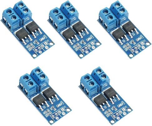 SJZBIN 5 قطع وحدة محرك التبديل الأزرق PWM تعديل لوحة تحكم التبديل الإلكترونية المزدوجة عالية الطاقة MOS ترانزستور وحدة تحكم القيادة FET Trigger Switch Drive Board in Kuwait