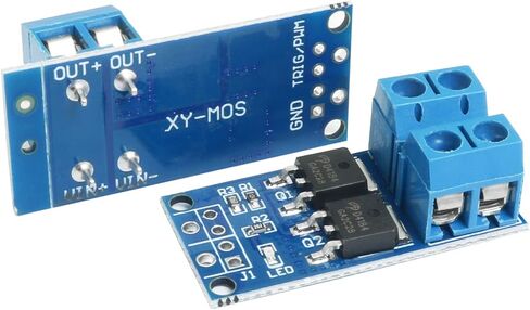 SJZBIN 5 قطع وحدة محرك التبديل الأزرق PWM تعديل لوحة تحكم التبديل الإلكترونية المزدوجة عالية الطاقة MOS ترانزستور وحدة تحكم القيادة FET Trigger Switch Drive Board in Kuwait