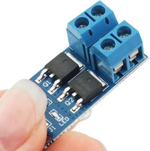 SJZBIN 5 قطع وحدة محرك التبديل الأزرق PWM تعديل لوحة تحكم التبديل الإلكترونية المزدوجة عالية الطاقة MOS ترانزستور وحدة تحكم القيادة FET Trigger Switch Drive Board in Kuwait