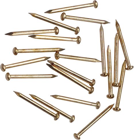 Hardware Nail Assortment Kit (300pcs), Brass Plated Nails for Hanging Pictures (10MM) in Saudi Arabia