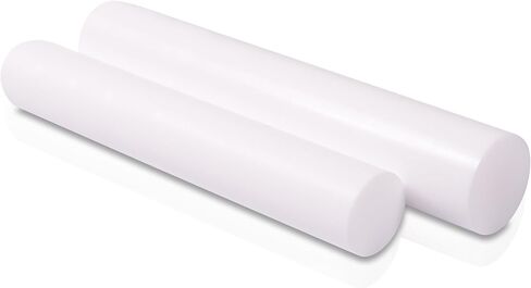 HDPE (البولي إيثيلين عالي الكثافة) قضيب بلاستيكي دائري مقاس 2 × 12 بوصة لون أبيض in Saudi Arabia
