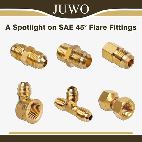JUWO 3/8" x 3/8" أنثى أنبوب نحاسي متوهج مناسب للبروبان والوقود والزيت وLP والغاز الطبيعي، محول دوار مضيئة (عبوتان) in Saudi Arabia