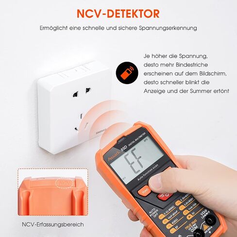 Digital Multimeter Voltage Tester, Assark 2000 Counts Multimeter Measure AC DC Voltage DC Current, Meter Tester Test Volt Ohm Amp Diode Continuity,Resistance,Backlit LCD Display,Data Hold Function in Saudi Arabia