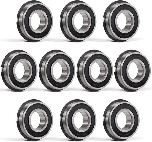 10 PCS 99502HNR Bearing ID 5/8" x OD 1-3/8" for Mini Bikes, Lawn Mower, Go Kart and Wheel Hub Etc, Dual Sided Rubber Seal and Snap Ring in Kuwait