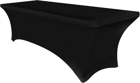 Obstal 4Ft Stretch Spandex Table Cover for Standard Folding Tables - 2 Pack Universal Rectangular Fitted Tablecloth for Party, Banquet, Events, Trade Show (Aqua, 48L x 24W x 30H Inches) in Kuwait