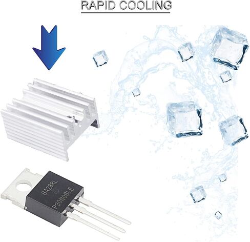 DKARDU 20 قطعة RFP30N06LE 30A 60V Mosfet Transistor N-Channel Power MOSFET Transistor ESD مصنف إلى 220 مع غسالة برغي مبرد ومفك سيليكون مطاطي لاردوينو in Saudi Arabia
