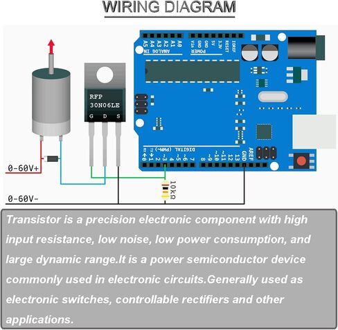 DKARDU 20 قطعة RFP30N06LE 30A 60V Mosfet Transistor N-Channel Power MOSFET Transistor ESD مصنف إلى 220 مع غسالة برغي مبرد ومفك سيليكون مطاطي لاردوينو in Saudi Arabia