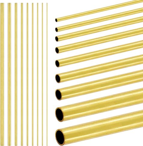 Tanstic 12 قطعة أنبوب نحاسي ، أنبوب دائري 1 مللي متر 1.5 مللي متر 2 مللي متر 2.5 مللي متر 3 مللي متر 3.5 مللي متر OD x 0.2 مللي متر سمك الجدار 300 مللي متر طول in Kuwait
