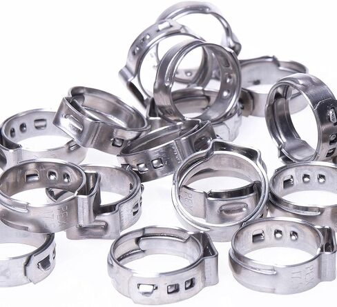 HOLYBEAR 50 قطعة 5/8 بوصة PEX Cinch المشابك الفولاذ المقاوم للصدأ تجعيد خواتم قرصة المشابك لوصلات أنابيب PEX in Kuwait