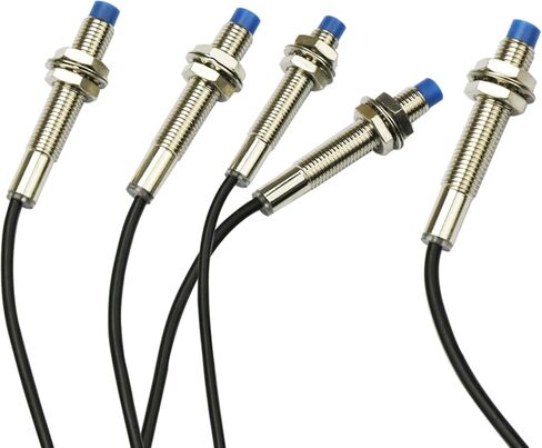 5Pcs LJ8A3-2-Z/BY Inductive Proximity Sensor Switch NO Normally Open PNP DC6V-36V M8 3 Wire Detector 2mm in Saudi Arabia