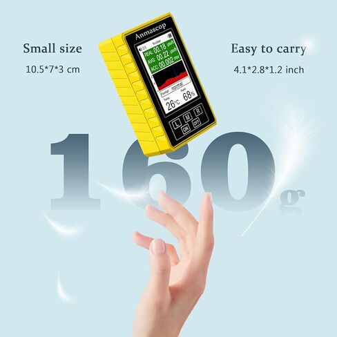 عدادات EMF 4in1 وعداد جيجر وقياس درجة الحرارة والرطوبة، وكاشف الإشعاع الكهرومغناطيسي، وكاشفات درجة حرارة المجال الكهربائي/المغناطيسي (XR3 Pro) in Kuwait