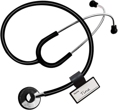 TIHOOD 20PCS Plastic Two Sided Name ID Identification Tag Clip for Stethoscope Tube Replacement in Saudi Arabia