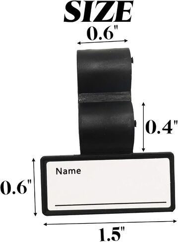 TIHOOD 20PCS Plastic Two Sided Name ID Identification Tag Clip for Stethoscope Tube Replacement in Saudi Arabia