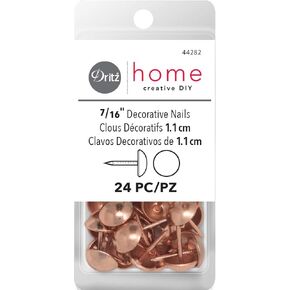 Dritz 7/16", Antique Copper Decorative Nails, 24