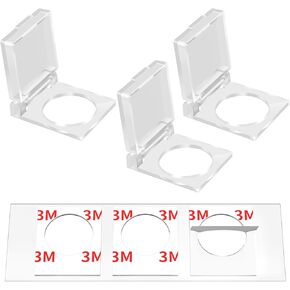 DaierTek 19mm PC Power Push Button Switch Cover Safety Guard Plastic Transparent Cap Protector for 3/4" Mounting Dia. Pushbutton Artists Light Boxes -3Pack in Kuwait
