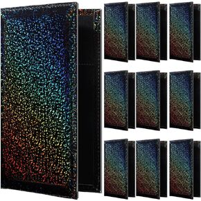 10 Pack Server Books for Waitress 4.3 x 8.3 Inch Leopard Check Presenters for Restaurants Waiter Serving Books Guest Check Book with 3 Pockets for Restaurant Cafe Bar Eatery Fit Server Apron(Holographic) in Saudi Arabia