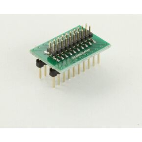 ChipQuik Proto-Advantage DR200D254P20M صف مزدوج 2.00 مم درجة 20 دبوس رأس ذكر إلى محول DIP-20 in Kuwait