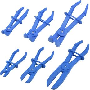 6pcs Hose Pinch Clamp Pliers, Lightweight and Durable Nylon Design, for Flexible Hoses, Fuel Hoses, Gas Lines, Brake Hoses and Radiator Hoses(Blue) in Saudi Arabia