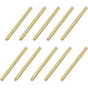 uxcell Brass Round Tube, 10mm OD 0.5mm Wall Thickness 30mm Length Seamless Pipe Tubing for DIY Crafts 10 Pcs in Saudi Arabia