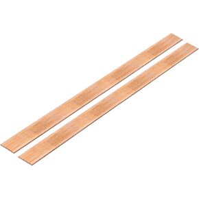 MECCANIXITY 2 قطعة 15.8 بوصة × 4/5 بوصة شريط نحاسي مسطح، 1/25 بوصة سمك قضيب نحاسي لأنظمة التأريض للمشاريع المعمارية in Kuwait