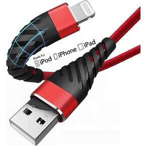 CyvenSmart (عبوتان) شاحن iPhone طويل 10 أقدام [معتمد من MFi]، كابل Lightning بطول 10 أقدام سلك شحن سريع 10 أقدام لهاتف iPhone 14/13/12/11/11 Pro/11 Pro Max/XS/XS Max/XR/X/8/8 Plus/7/7 Plus/6 Plus in Saudi Arabia