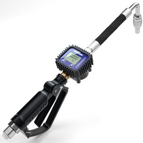 Air Operated Oil Control Valve Digital Meter Pneumatic Fuel Dispensing Nozzle Heavy Duty Transfer Gun Controller 1/2BSP 70Bar 50GPM in Kuwait