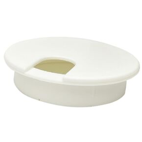 منظم سلك مكتب دائري أبيض مقاس 3 بوصات، تصميم أخاديد مدببة عمودية ممتازة - قطعة واحدة in Kuwait