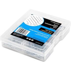 Prime-Line 9220077 Nail Assortment Kit. Plastic Compartment Box Includes Common, Finish (Single Pack) in Saudi Arabia