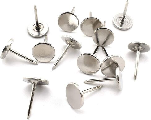 SDTC Tech Flat Head Upholstery Tack Furniture Decoration Thumb Pushpins Nails - 100 pcs, Bronze Tone in Kuwait