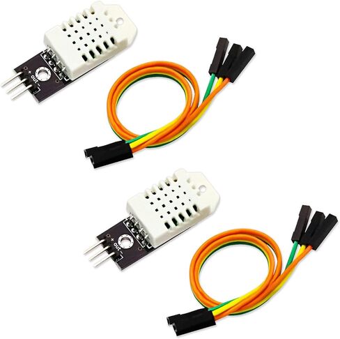 في تيليسكيه وحدة استشعار الرطوبة الرقمية DHT22/AM2302 من قطعتين - وحدة استشعار الرطوبة بتيار مستمر 3.3-5 فولت مع سلك بديل SHT11 SHT15 لاردوينو in Kuwait