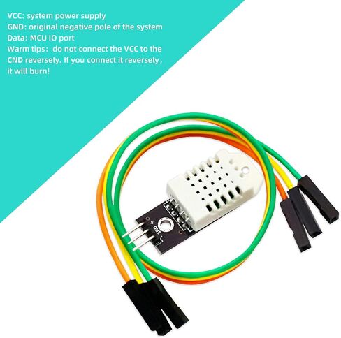 في تيليسكيه وحدة استشعار الرطوبة الرقمية DHT22/AM2302 من قطعتين - وحدة استشعار الرطوبة بتيار مستمر 3.3-5 فولت مع سلك بديل SHT11 SHT15 لاردوينو in Kuwait