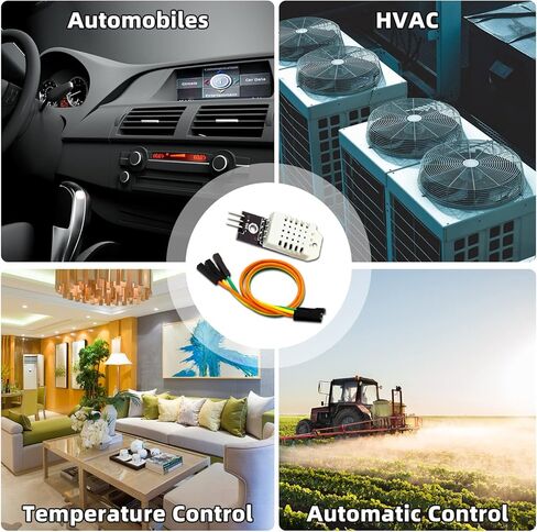 في تيليسكيه وحدة استشعار الرطوبة الرقمية DHT22/AM2302 من قطعتين - وحدة استشعار الرطوبة بتيار مستمر 3.3-5 فولت مع سلك بديل SHT11 SHT15 لاردوينو in Kuwait