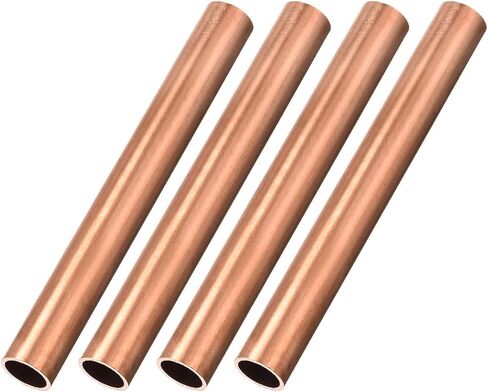 أنبوب نحاسي METALLIXITY (12 مم OD × 1 مم جدار T × 100 مم طول) 4 قطع، أنابيب مستقيمة - للتأثيث المنزلي، والآلات، والحرف اليدوية اليدوية in Kuwait