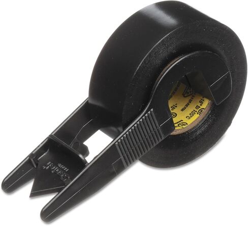 شريط كهربائي من الفينيل MMM194NA Super 33+ من EAR مع موزع، طول 200 بوصة × عرض 1/2 بوصة، أسود in Kuwait