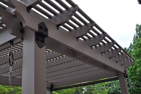 Ozco Building Products 56635 Laredo Sunset 6-inch Post to Beam Connector 2 Pack and 56627 1/4-inch by 3-3/4-inch OWT Timber Screws 25 Pack Bundle in Kuwait