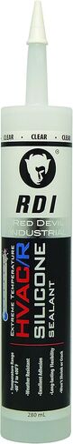Red Devil 089650 Extreme Temperature HVAC/R Silicone Sealant, Long-Lasting Weather-Resistant Adhesive, 280 ml, Aluminum, 1-Pack in Kuwait