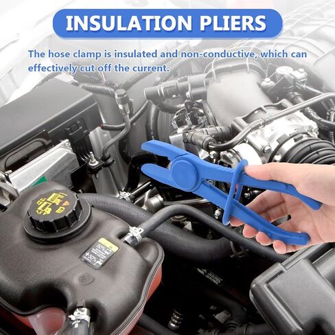 6pcs Hose Pinch Clamp Pliers, Lightweight and Durable Nylon Design, for Flexible Hoses, Fuel Hoses, Gas Lines, Brake Hoses and Radiator Hoses(Blue) in Saudi Arabia