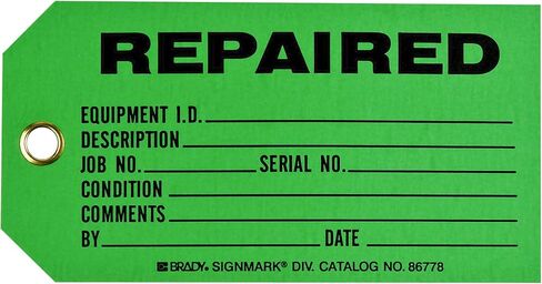 Brady 86778 3 ارتفاع × 5 3/4 عرض، بطاقات (B-853)، أسود على علامات حالة الإنتاج الخضراء (100 بطاقة) in Kuwait