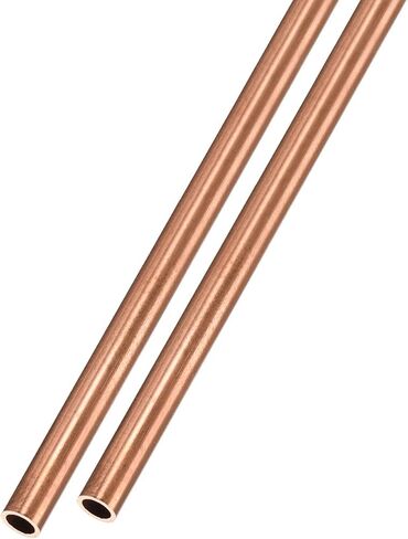 METALLIXITY Copper Tube (4mm OD x 0.5mm Wall T x 300mm L) 2Pcs, Straight Tubing - for Home Furnishing, Machinery, DIY Handicraft in Saudi Arabia