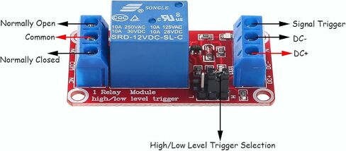 DIANN 12 قطعة تيار مستمر 12 فولت وحدة التتابع 1 قناة لوحة التتابع مع Optocoupler دعم الزناد عالي/منخفض المستوى in Saudi Arabia