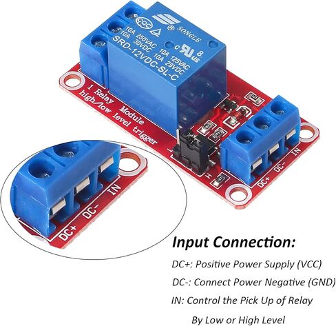 DIANN 12 قطعة تيار مستمر 12 فولت وحدة التتابع 1 قناة لوحة التتابع مع Optocoupler دعم الزناد عالي/منخفض المستوى in Saudi Arabia