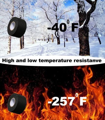 شريط تسخير الأسلاك عالي الحرارة من لاصق X 2Roll - شريط قماشي متين لأسلاك السيارات - الحماية والعزل وتخميد الضوضاء وتثبيت الكابل، 2 بوصة × 50 قدم - مقاومة لدرجات الحرارة العالية in Kuwait