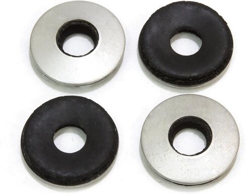 Bolt Dropper #10 x 1/2" OD Stainless steel EPDM Washers - 100 pcs, Neoprene Bonded Sealing Washers - Washer Seals - Rubber Backed Washers - Leak-proof Seal, Withstands Wet Environment - Pack of 100 in Kuwait