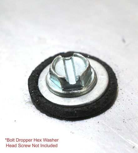 Bolt Dropper #10 x 1/2" OD Stainless steel EPDM Washers - 100 pcs, Neoprene Bonded Sealing Washers - Washer Seals - Rubber Backed Washers - Leak-proof Seal, Withstands Wet Environment - Pack of 100 in Kuwait