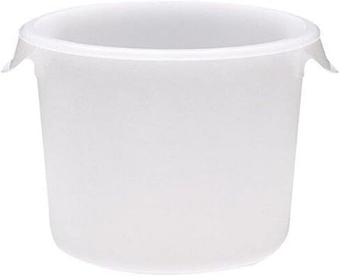 (1.9l، حافظة، أبيض) - حاويات تخزين طعام مستديرة بلاستيكية من رابرميد للمنتجات التجارية للمطبخ/إعداد الطعام/التخزين، 1.9 لتر، أبيض، حاوية فقط (FG572000WHT) in Kuwait