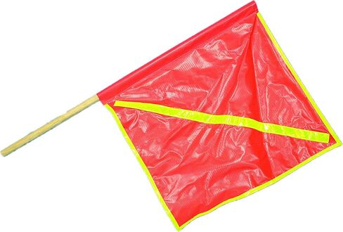 Mutual Industries Heavy Duty Reflective Red Safety Flags 10 Pack in Saudi Arabia