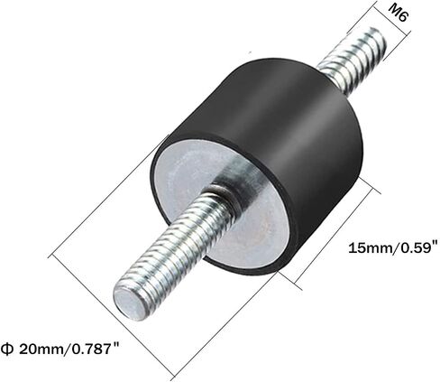 TA-VIGOR 8 قطع M4 ذكر أنثى حوامل مطاطية، D10mm x H15mm خيط ممتص الصدمات مع ترصيع عوازل الاهتزاز in Saudi Arabia