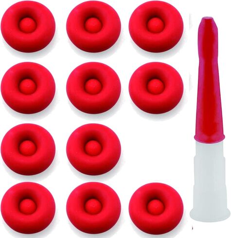 Trism 11 عبوة من أغطية أنابيب السد العالمية، أغطية سدادات مطاطية لأنابيب السد المفتوحة، مثالية للحفاظ على السداد، حل توفير السد ذو الكفاءة الحمراء in Kuwait